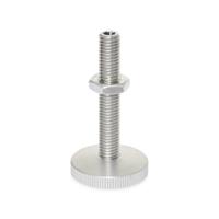 GN 339 Stainless Steel Levelling Feet Threaded Stem Not Adjustable